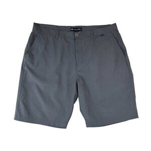 Travis Mathew Men's Gray Performance Shorts 40 Classic Fit Tech Stretch Golf